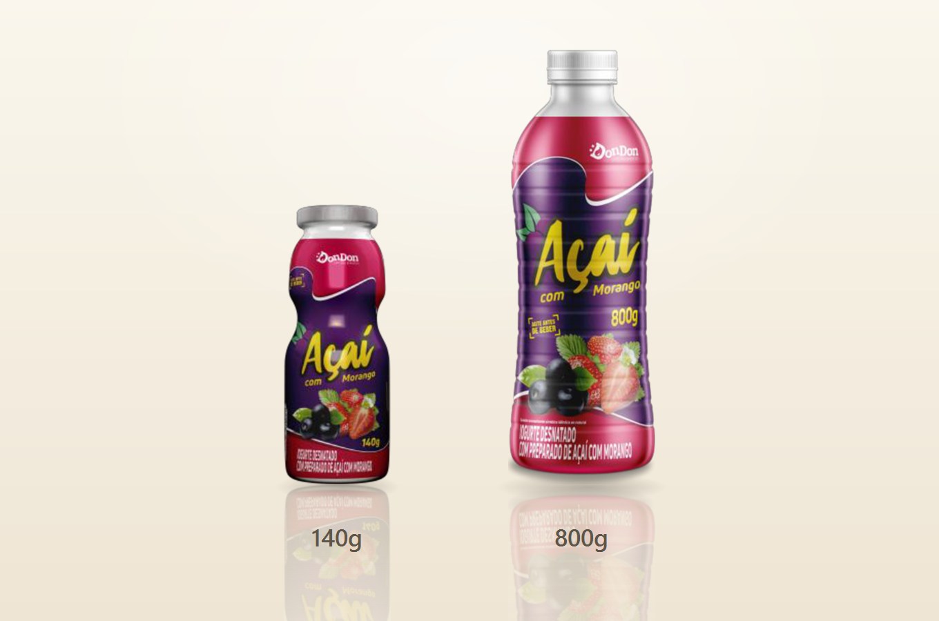 Iogurte Açaí com Morango — tamanhos disponíveis
