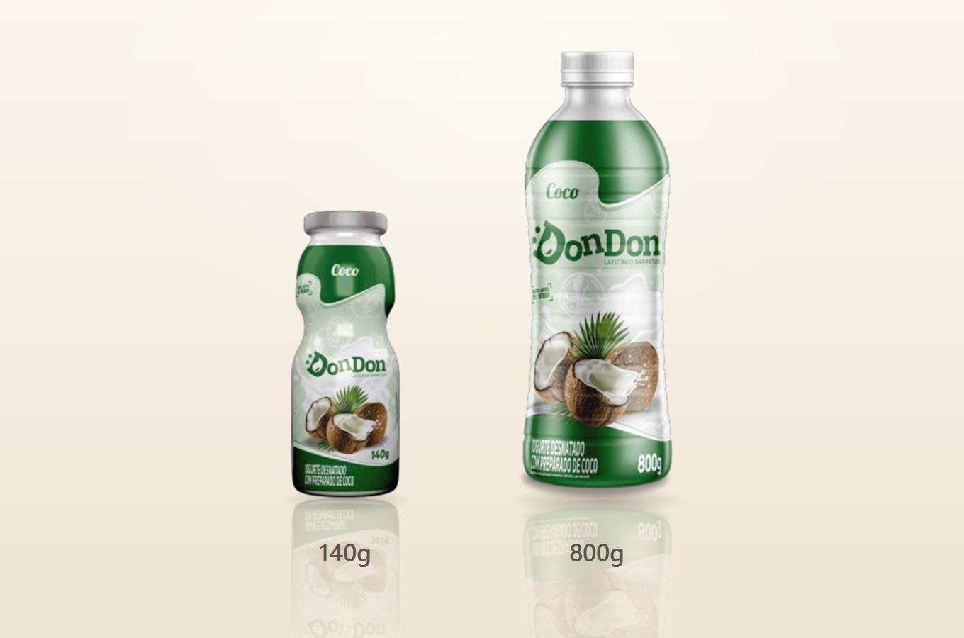 Iogurte Coco — tamanhos disponíveis