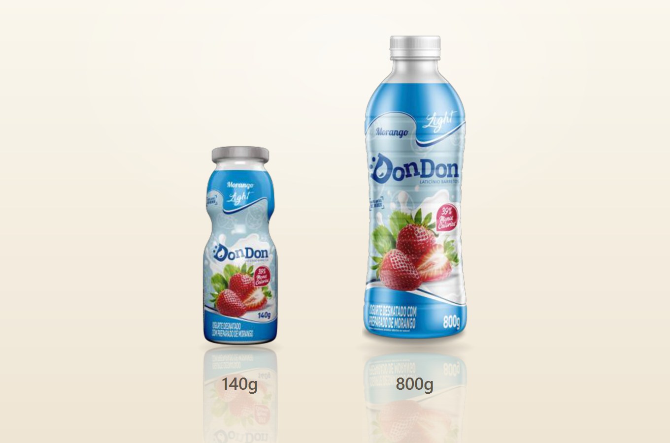 Iogurte Morango Light — tamanhos disponíveis