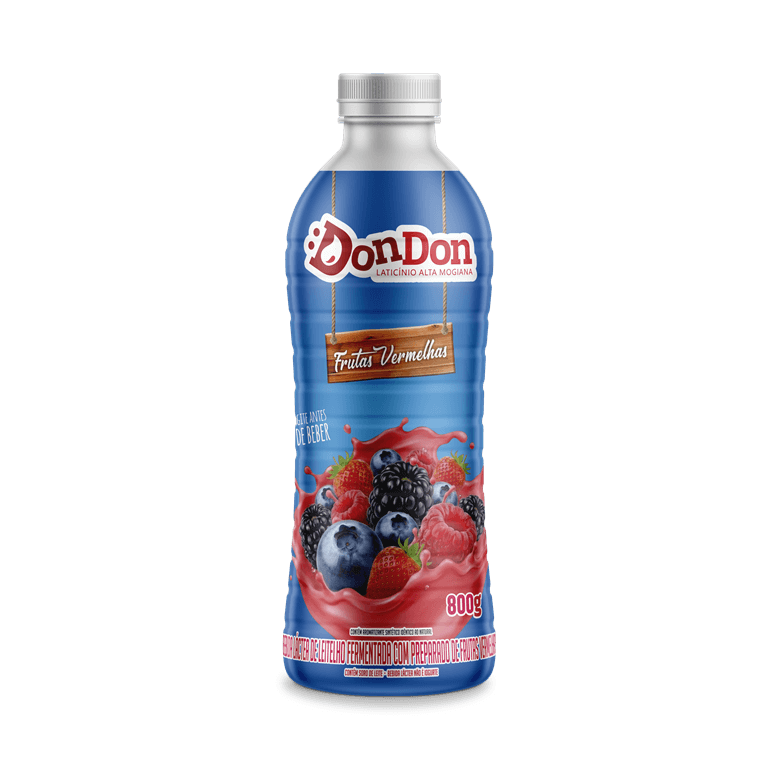 Embalagem Bebida Láctea Frutas Vermelhas