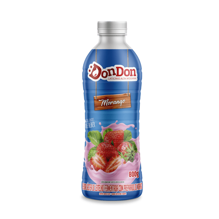 Garrafa Dondon Bebida Láctea Morango