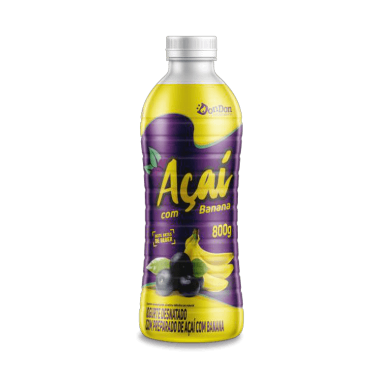 Embalagem Iogurte Açaí com Banana